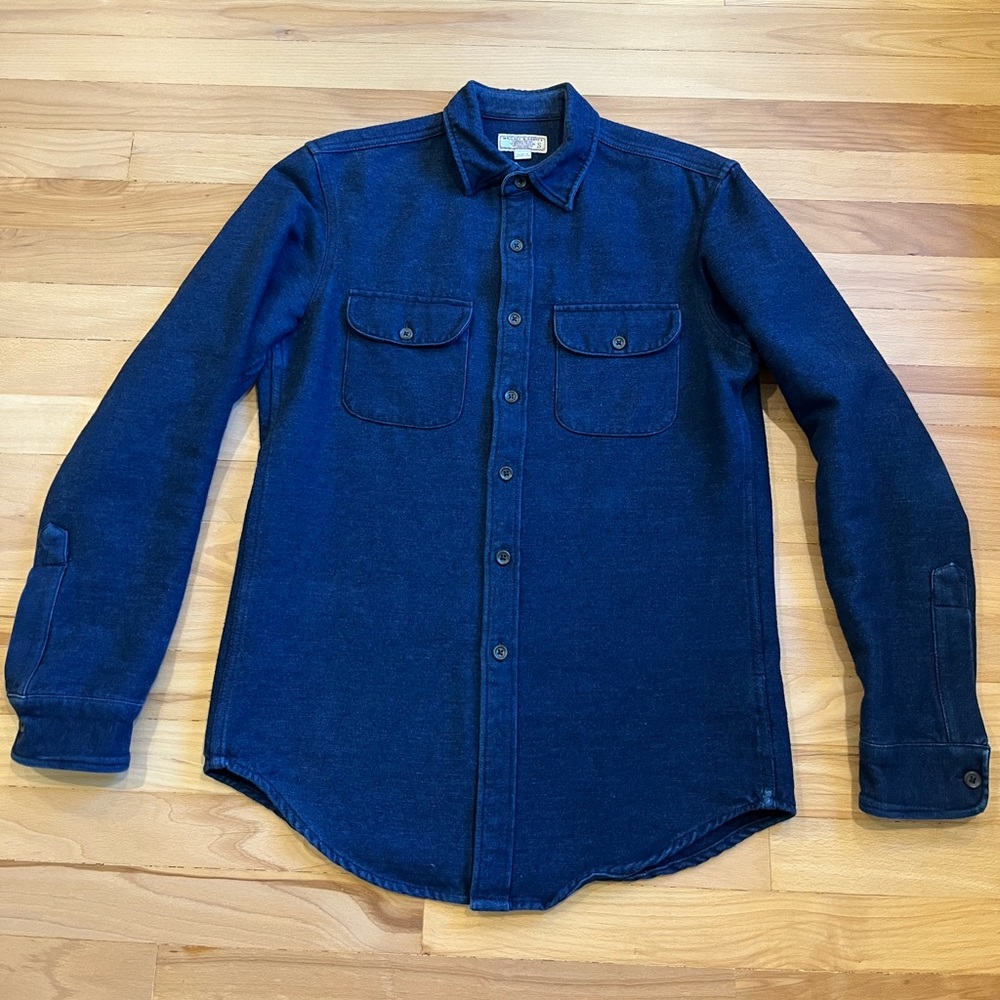 Wallace and Barnes Indigo Dyed Work Shirt